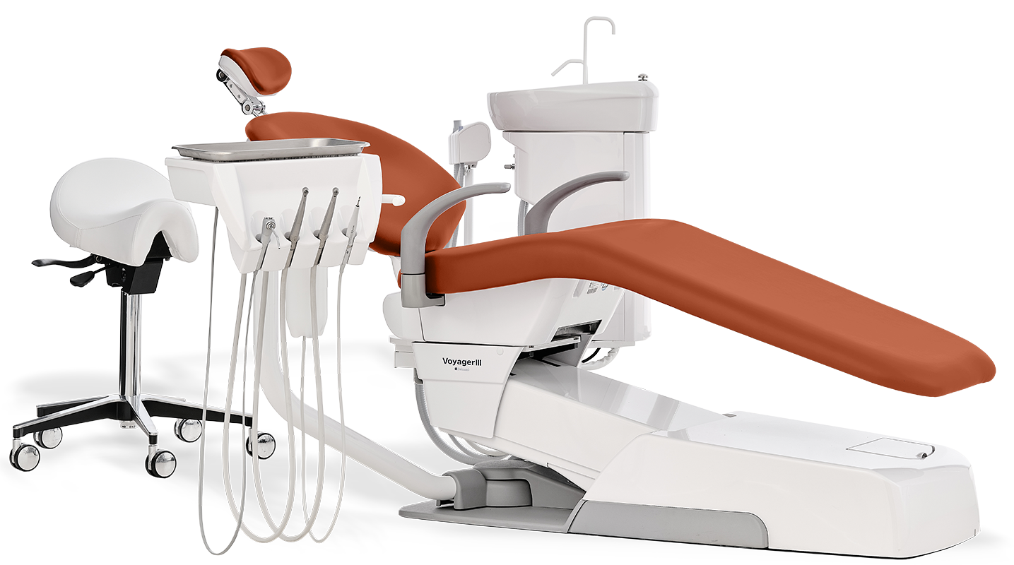 Voyager III 'Surgery System' Chair, Operator's table and cuspidor with Assistant's console